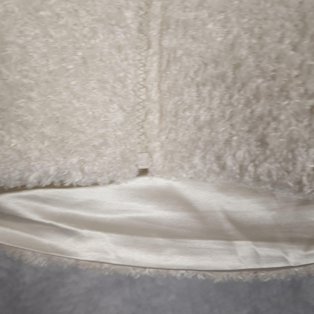 Dudley Stephens Jacket Womens Medium White Fleece Full Zip Lined USA Coat - Picture 6 of 16